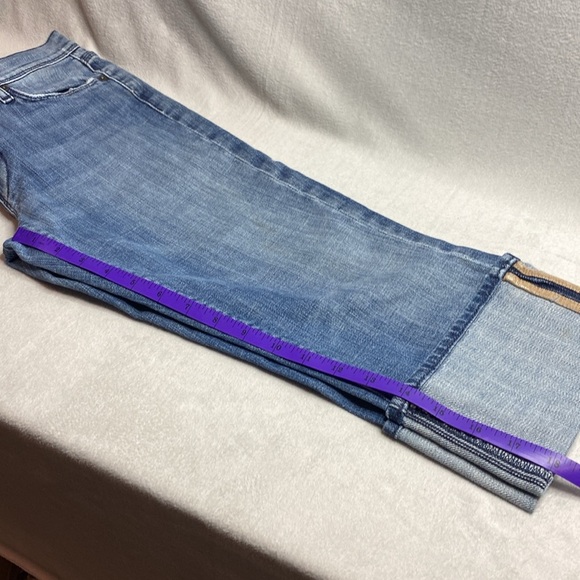 7 for all mankind cuffed capri blue Jeans size 28 - Picture 9 of 9